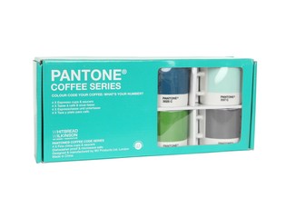 PANTONE - SET 4 SKODELIC ZA ESPRESSO S PODSTAVKI