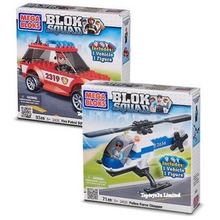 MEGA BLOKS - GASILSKI SUV IN POLICIJSKI HELIKOPTER (2 kos.)