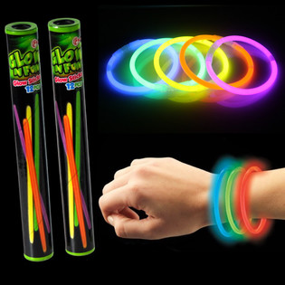 12 kosov Svetleče palčke Glow Sticks v tubi (22 tub)
