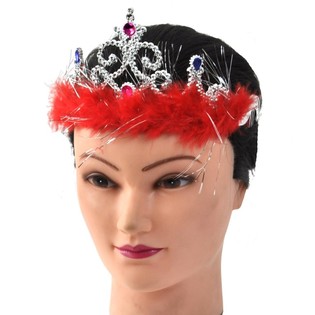 Srebrna Princeskina Krona s Pli&scaron;em - Model 4 (12 kos)