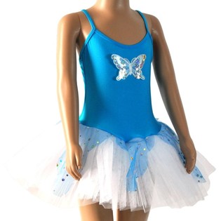 MODRO/BELI TUTU ZA OTROKE - VELIKOST 6