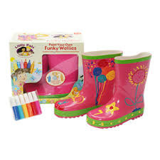 FUNKY WELLIES - Pobarvaj Svoje Gumijaste Škornje - Rožnati / Velikost: 26