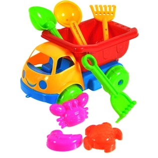 Plažni Set Igrača Tovornjak Kiper 17 cm (10 kos)