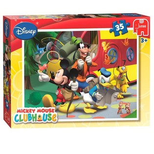 Sestavljanka Jumbo Disney Mickey Mouse Clubhouse na poti 35 kosov (3 kosi)