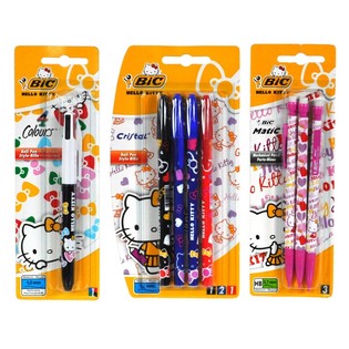 HELLO KITTY BIC PISALA ASORTI NA KARTICI (12 kos)