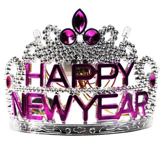 Krona HAPPY NEW YEAR z osvetlitvijo (10 kos)