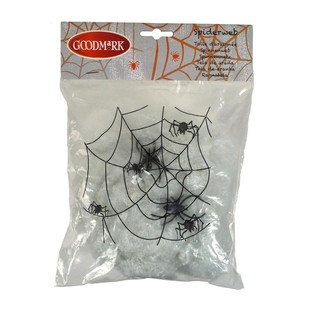 Dekorativna Pajčevina za Halloween z 2 Pajkoma (4 kos)