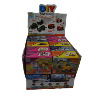 GRADBENI KOCKI BRICKS - MIX SERIJA V DISPLAYU (20 kos)