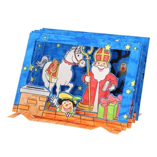 Ustvarjalni Set 3D Okence Miklavž / Sinterklaas (12 kos.)