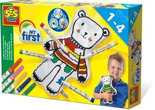 SES Creative My First - Plišasti medvedek za barvanje (1 kos)
