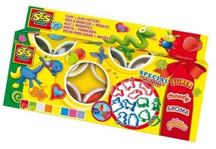 SES Plastelin Claymania 8x90g + Modelčki (1 kos)