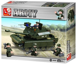 Sluban Tank M38-B6500 Army Kocke za Sestavljanje (1 kos)