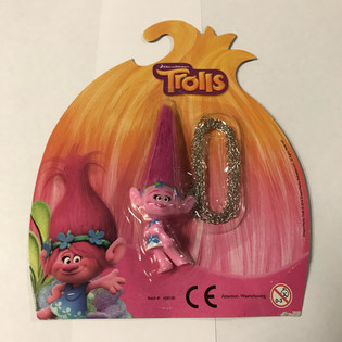 Figurica Trolls na verižici na kartonu (12 kosov)