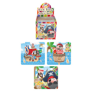 Sestavljanka Pirati 13 x 12 cm v stojalu (108 kos)