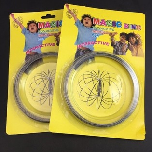 Magični Obroči / Flow Rings - Kinetični 3D Magični Obroč - MULTI COLOR | NA KARTICI (12 kos)