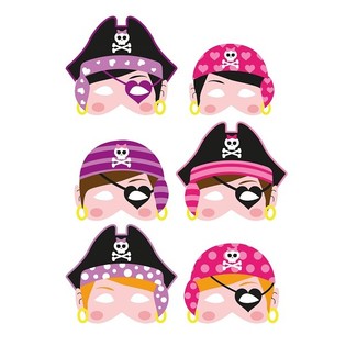 PIRATSKE MASKE IZ PENE - DEKLICE (24 kos)