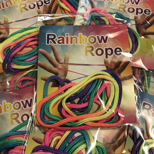 RAINBOW ROPE - Večbarvne mavrične vrvice (12 kos)