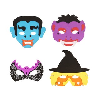 Mix Halloween Maske iz Pene (24 kos)
