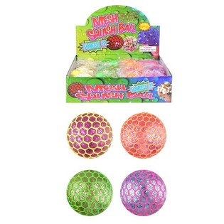 SVETLEČA SQUISHY ŽOGICA &ndash; ŽIVE BARVE (12 kos)
