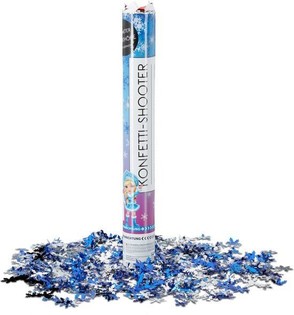 Konfeti top - Snežinka - 40 cm - party shooter (10 kos)