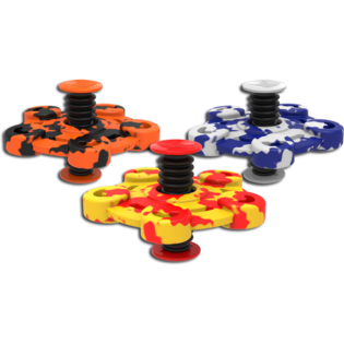 SPRINGING FLIP SPINNER - S Potiskom | MIX BARV (10 kos)