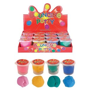 Odskakujoča masa Bouncing Putty v displayu (12 kos)