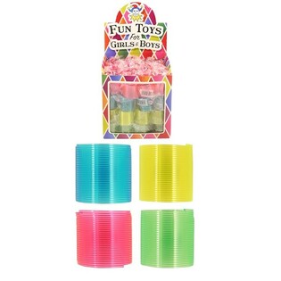 Mini barvne spirale &Oslash; 3 cm v stojalu (72 kosov)