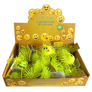 Svetleče Smiley Puffer Žogice v Displayu (12 kos)