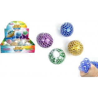 SQUISHY ŽOGICA &ndash; MIX BLE&Scaron;ČEČIH BARV V DISPLAYU (12 kos.)