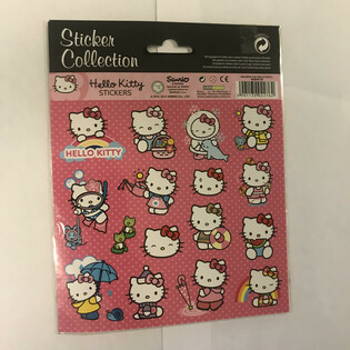 VELIKI LISTI NALEPK HELLO KITTY, 20x16 cm (10 kos)