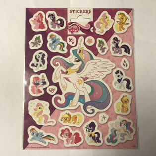 Veliki listi nalepk My Little Pony, 20x16 cm (10 kos)