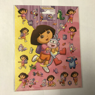 Veliki Listi z Nalepkami Dora, 20x16 cm (10 kos)