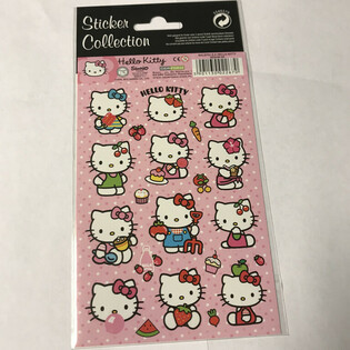 NALEPKE: HELLO KITTY, Dim. 20 x 10 cm (10 kos)