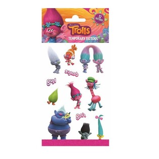 Začasni Tetovaži Trolls - 20 x 10 cm (10 kos)