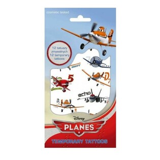 TATOO &ndash; ZAČASNI TATOJI DISNEY LETALA (PLANES), Vel. 20 x 10 cm (10 kosov)