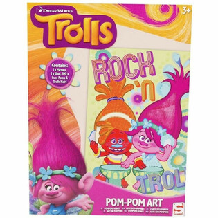 TROLLS USTVARI SVOJO POMPOM UMETNINO (48 kos)