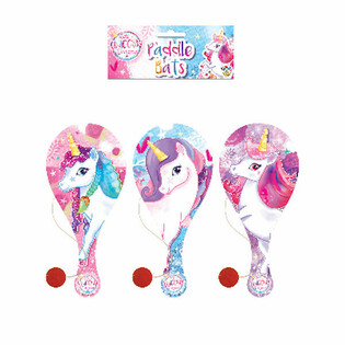 Igra z loparjem in žogico samorog - UNICORN PADDLE BAT (24 kos)