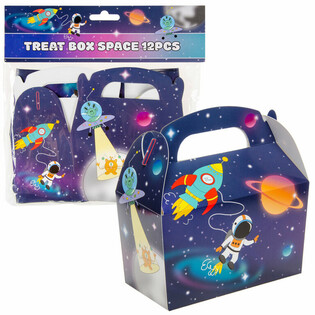 Vesoljske škatlice za darilca SPACE 12x12.5x6 cm (12 kosov)