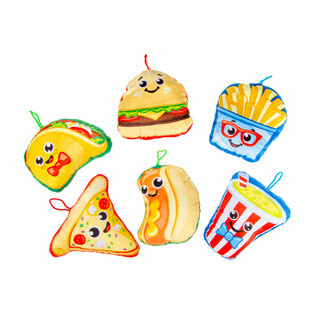 Pli&scaron;aste igrače Mix Fast Food prigrizki - 14 cm (24 kos)