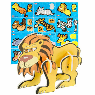 3D Puzzle Divje Živali (48 kos.)