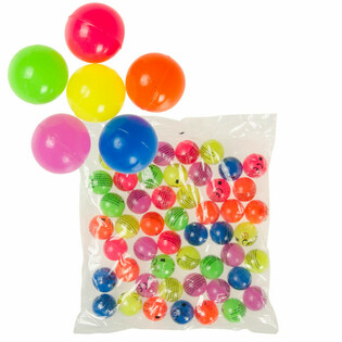 MIX SKOČNE ŽOGICE NEON BARVE Ø 3,2 cm (50 kos)