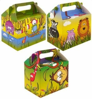 Škatla za otroški meni – Džungla – 14 x 9,5 x 18 cm (12 kos)