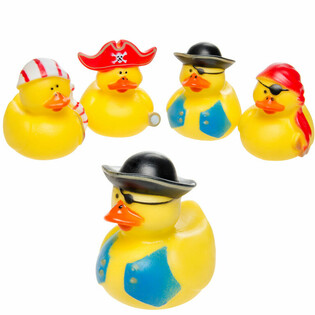 MIX GUMIJASTE RAČKE PIRAT - 5x5 cm (4 kosi)