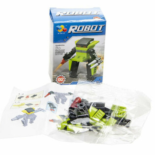 Kocke za Sestavljanje Roboti (12 kosov v Displayu)
