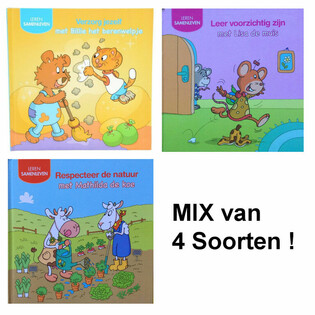 Mix poučnih otro&scaron;kih knjig - Učimo se živeti skupaj (12 kos)
