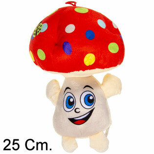 VELIKA PLI&Scaron;ASTA GOBICA Z OBRAZOM - 25 CM - MIX BARV (6 kosov)