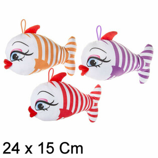 Pli&scaron;asta Vesela Riba z Velikimi Ustnicami - 24 cm - Mix (12 kos)