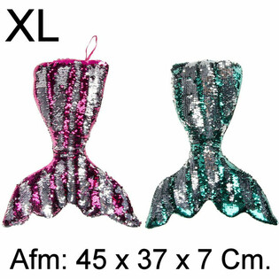 XL Plišasta Blazina Rep Sirene - 45 cm - Mix Barv (4 kosi)