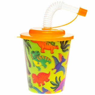 Lonček Dinozaver za pijačo/sladoled s slamico - 250ml (12 kosov)