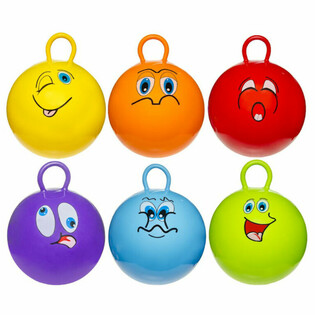 Skočna žoga (Skippybal) - SMILEY - premer: 46 cm (6 kosov)